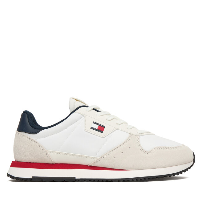 Sneakersy Tommy Jeans Tjm Eva Runner Leather EM0EM01649 Biały - męskie