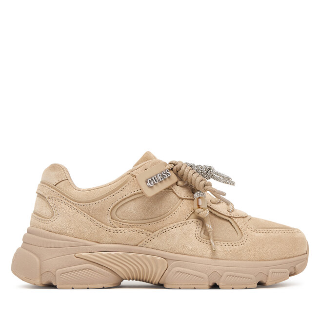 Sneakersy Guess FLFIRR SUE12 Beżowy - kobiece