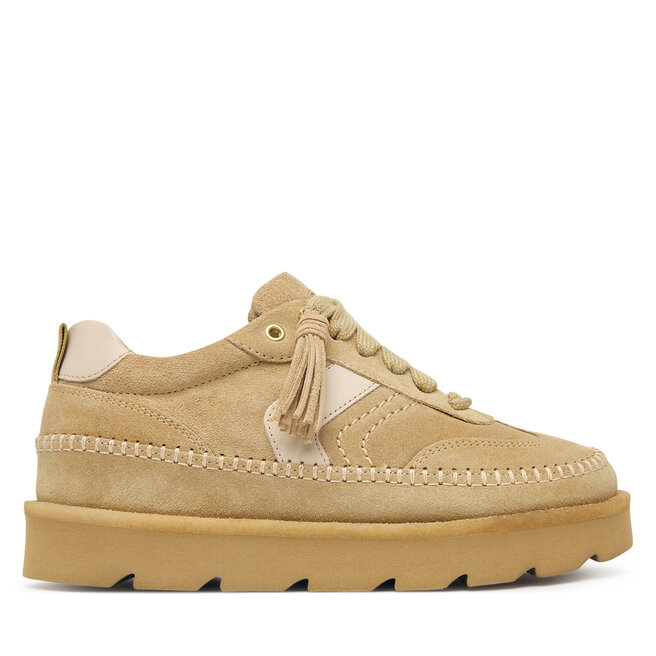 Sneakersy Clarks Meare Eve 26328097 Brązowy jasny - kobiece