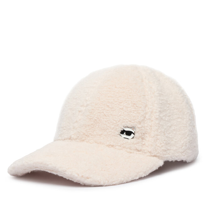 Czapka z daszkiem KARL LAGERFELD B4W33106 Kremowy -