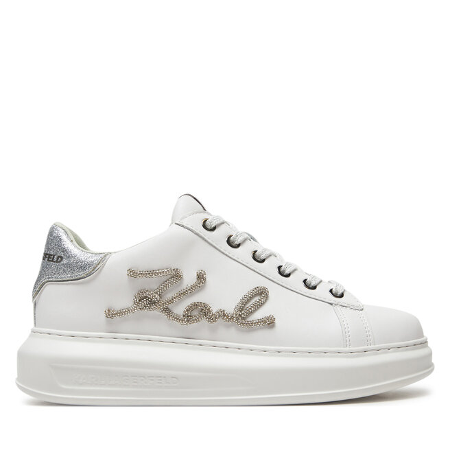 Sneakersy KARL LAGERFELD Kapri KL62511G Biały - kobiece