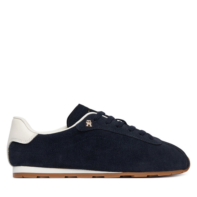 Sneakersy Tommy Hilfiger Th Bella Low Runner Suede FW0FW09189 Granatowy - kobiece