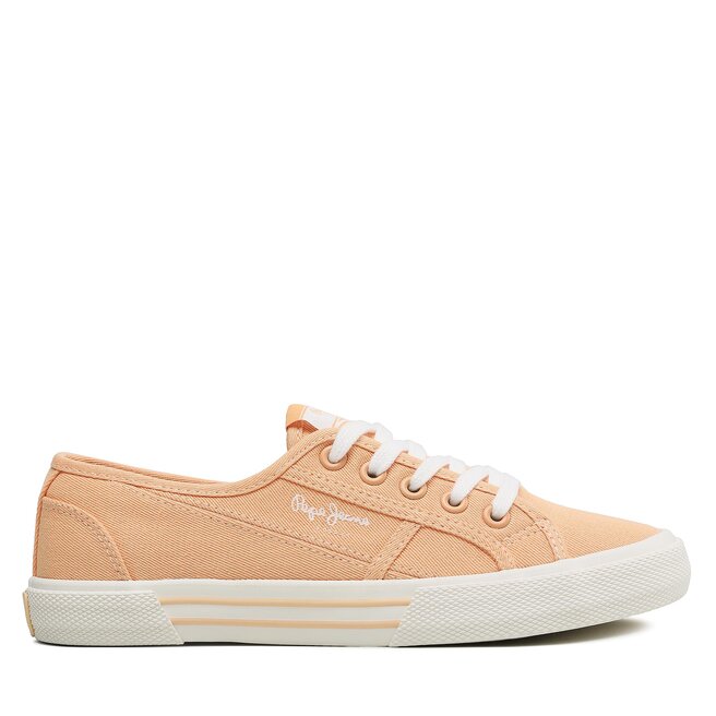 Tenisówki Pepe Jeans Brady Basic W PLS31287 Pomarańczowy - kobiece