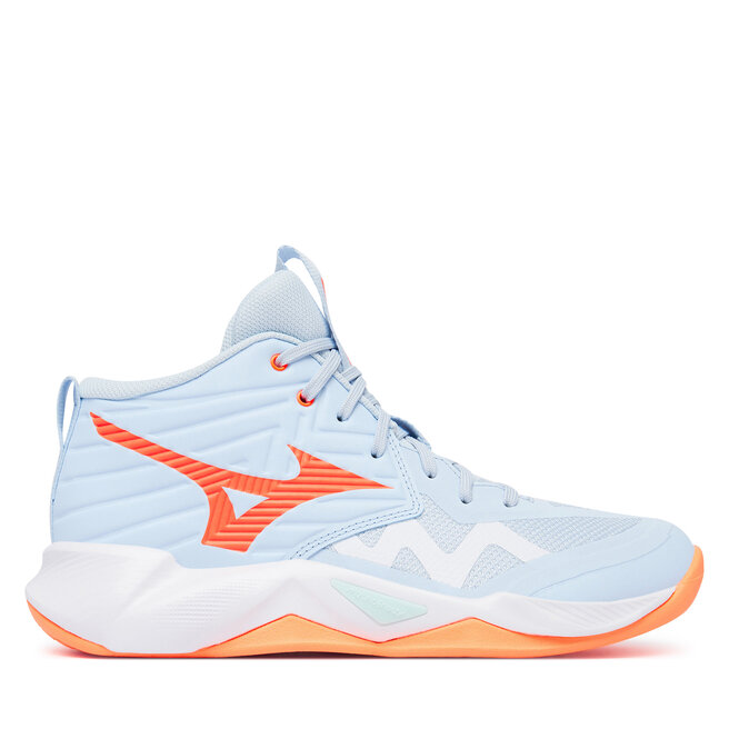 Buty halowe Mizuno Wave Momentum Pro Mid V1GC2545 Niebieski jasny - kobiece