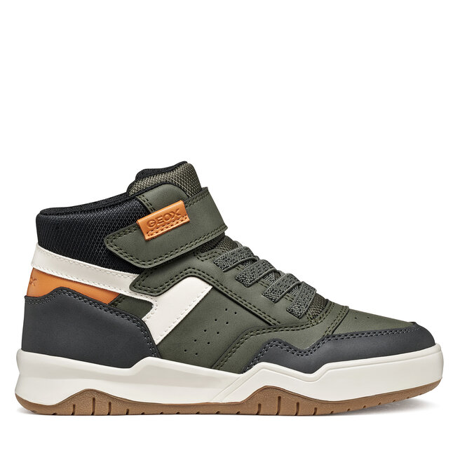 Sneakersy Geox J Perth Boy J367RF 0MEMS C3009 M Zielony ciemny - dziewczęce