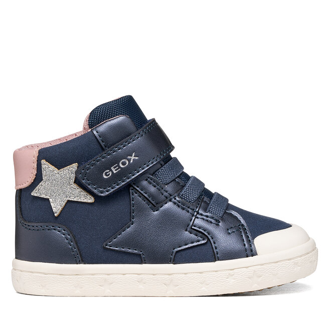 Sneakersy Geox B Gisli Girl B561MG 0AUAJ CF4A8 S Granatowy - dziewczęce