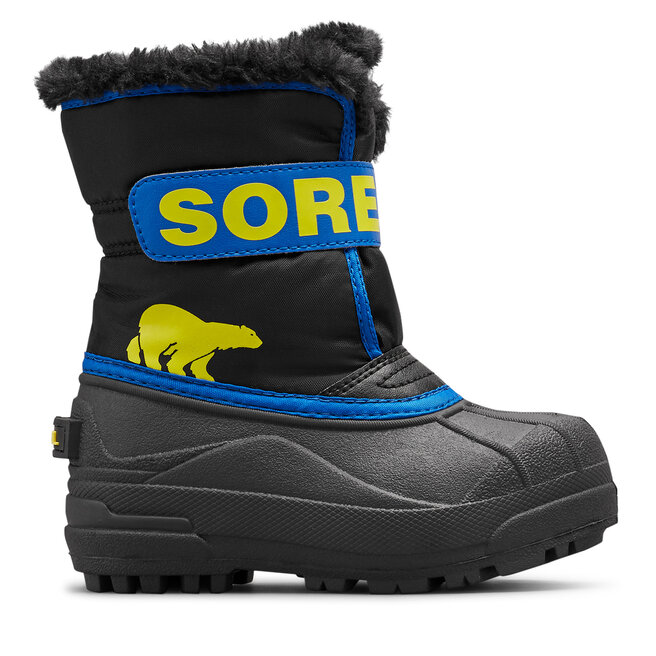 Śniegowce Sorel Childrens Snow Commander™ BootNC5190-001 Czarny - chłopięce