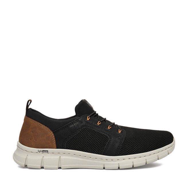 Sneakersy Rieker B7796-00 Czarny - męskie