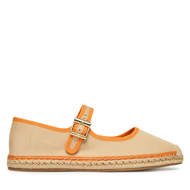 Espadryle Tommy Hilfiger Buckle Maryjane Espadrille FW0FW09239 Beżowy - kobiece