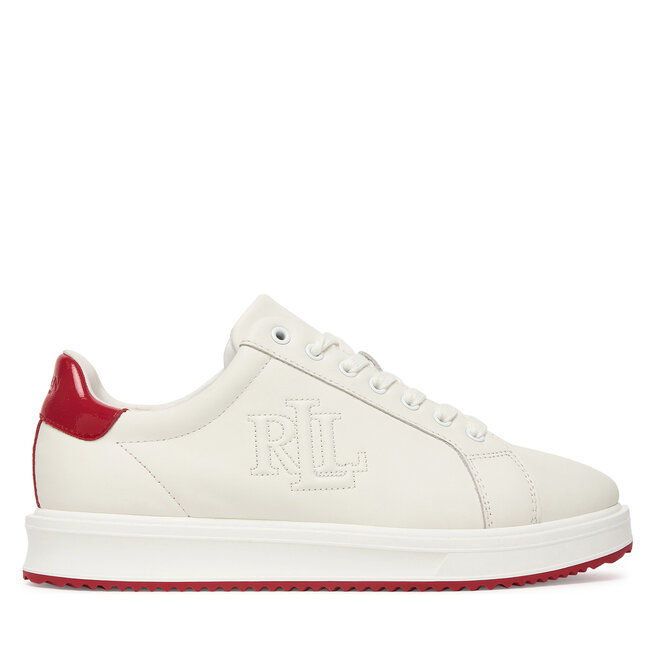 Sneakersy LAUREN RALPH LAUREN 802959226003 Biały - kobiece