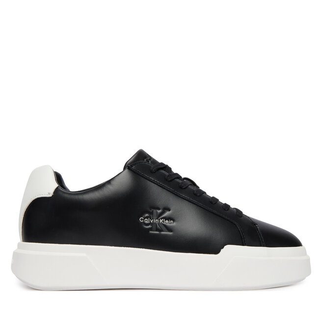 Sneakersy Calvin Klein Chunky Cupsole Laceup Lth YM0YM01344 Czarny - męskie