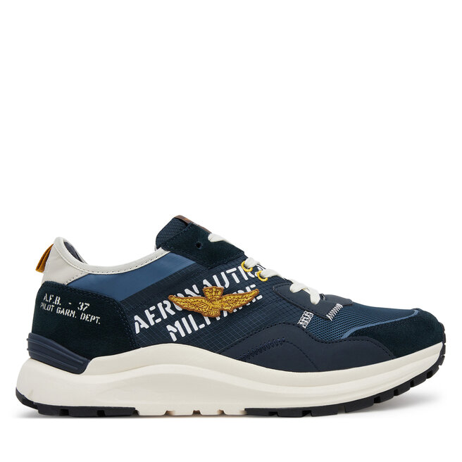 Sneakersy Aeronautica Militare 251SC286CT3543 Granatowy - męskie