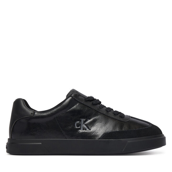 Sneakersy Calvin Klein Low Pro Cups Wingt Text Lth Sue HW0HW03226 Czarny - kobiece