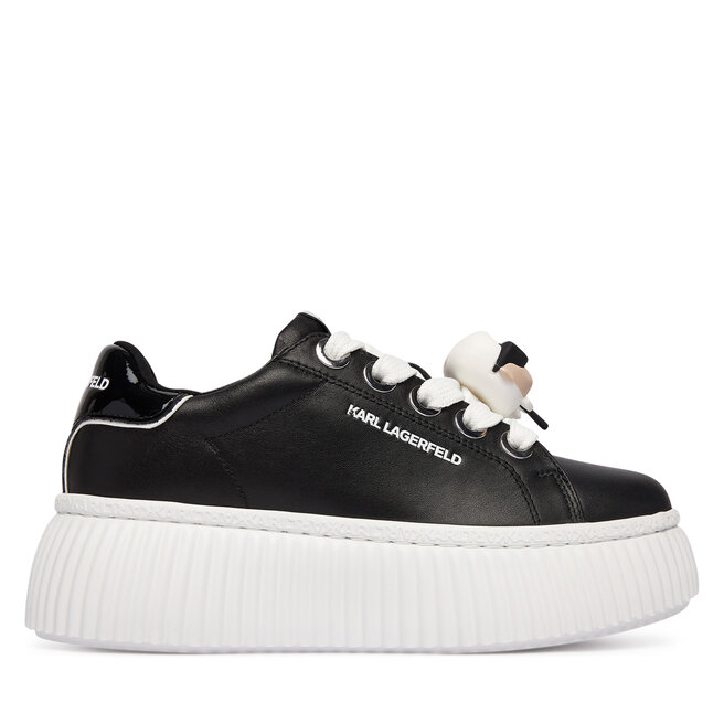 Sneakersy KARL LAGERFELD Kreeper Lo KL42336T Czarny - kobiece