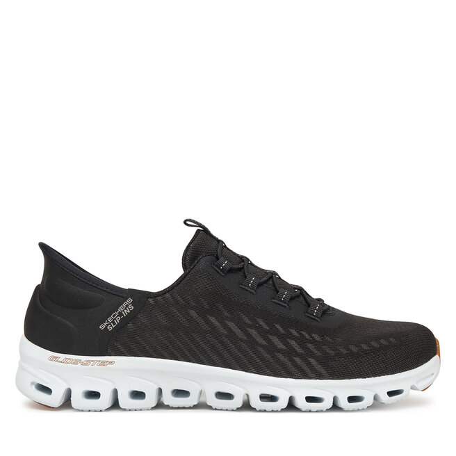 Sneakersy Skechers Glide-Step-Tranquility 104574/BKW Czarny - kobiece