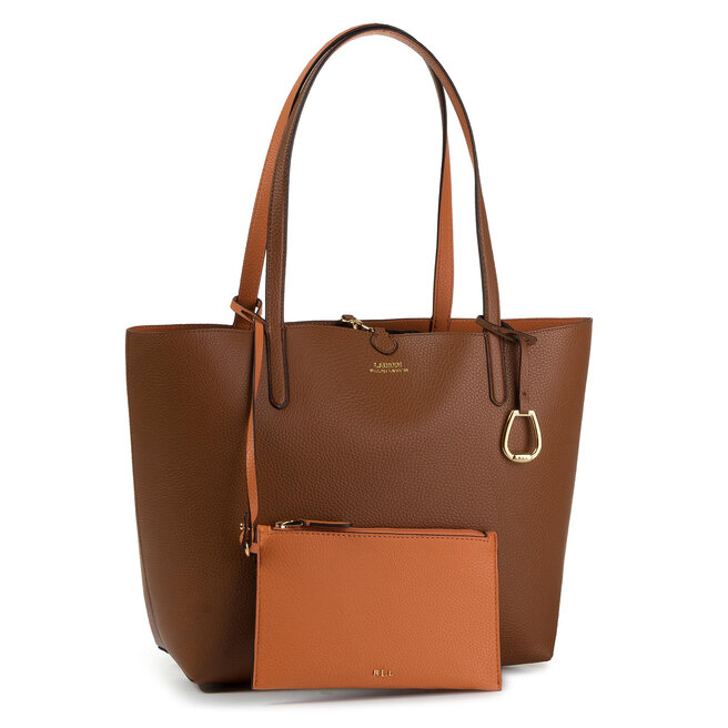 Torebka LAUREN RALPH LAUREN Rvrsble Tote 431795329002 Brązowy -