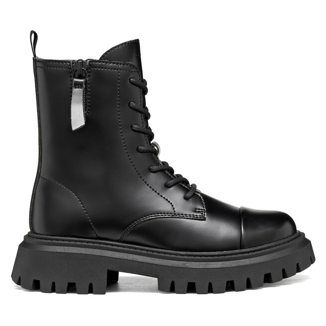 Trzewiki Geox J Maquinnens Girl J66M6A 000CN C9999 M Czarny - dziewczęce