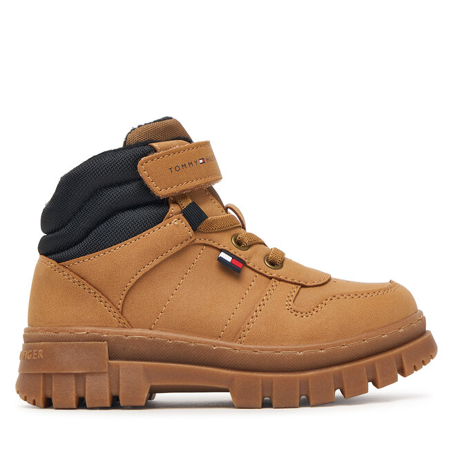 Trzewiki Tommy Hilfiger T1X5-35290-0316A253 Brązowy jasny - chłopięce