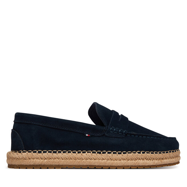 Espadryle Tommy Hilfiger Flexible Hilfiger Sde Espadrille FM0FM05794 Granatowy - męskie