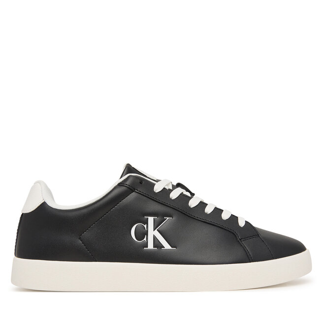 Sneakersy Calvin Klein 3 Cupsole Derby Pu Smo HM0HM02458 Czarny - męskie