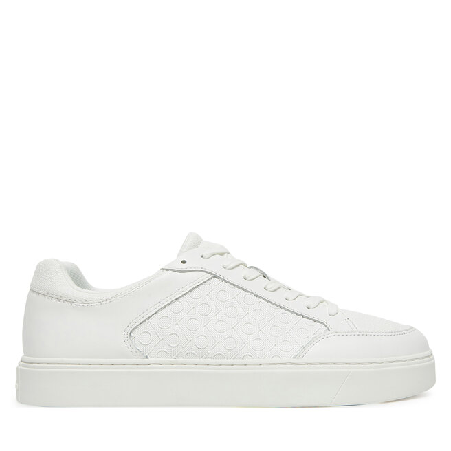 Sneakersy Calvin Klein Clean Cup Low Laceup Mono HM0HM01899 Biały - męskie