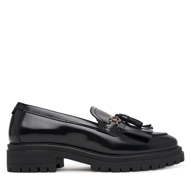 Loafersy Barbour Ava LFO0814BK71 Czarny - kobiece