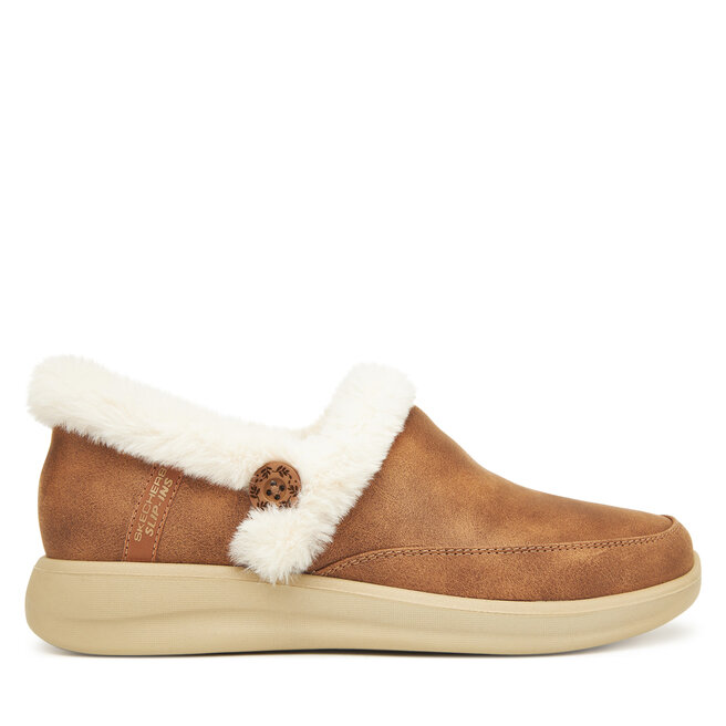 Kapcie Skechers Cozy Escape 168114/CSNT Brązowy - kobiece