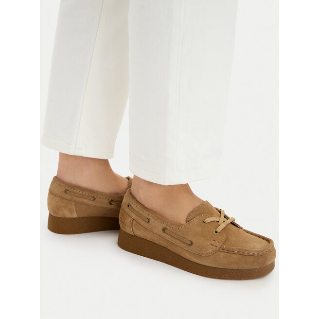 Półbuty Clarks WallabeeEVOSea 26186339 Brązowy - kobiece