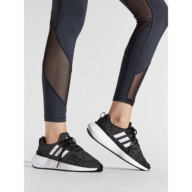 Sneakersy adidas Swift Run 22 J GW8176 Szary - chłopięce
