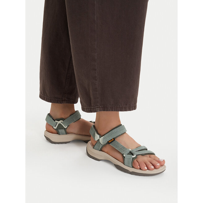 Sandały Teva Terra Fi Lite Suede 1124035 Zielony - kobiece