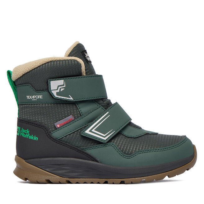 Śniegowce Jack Wolfskin Polar Bear B Texapore Mid VC K A62144 E0206 Zielony - dziewczęce