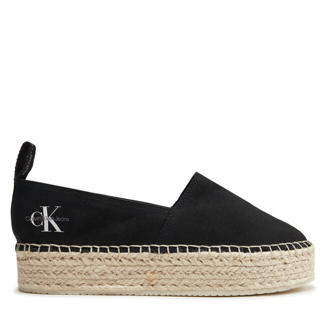 Espadryle Calvin Klein Jeans Platform Espadrille Ml Btw YW0YW01378 Czarny - kobiece