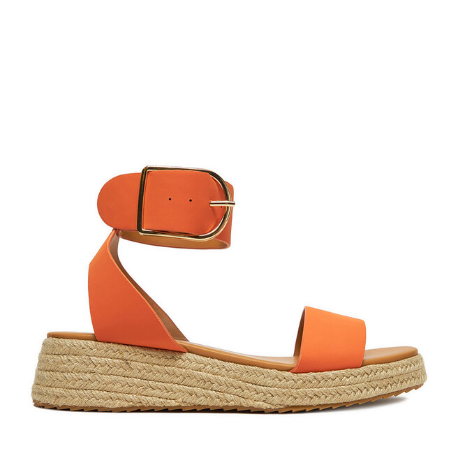 Espadryle DeeZee QS276-1 Pomarańczowy - kobiece