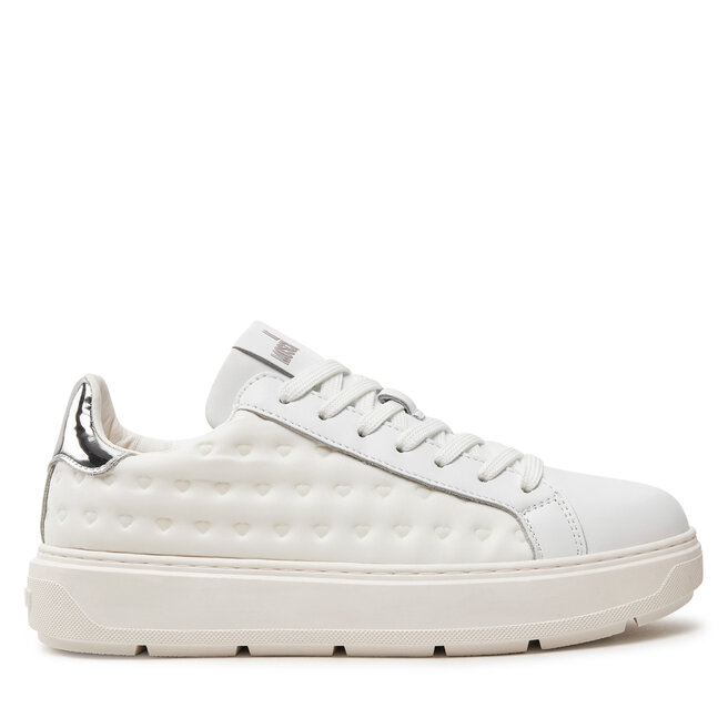 Sneakersy LOVE MOSCHINO JA15134G1LIO410A Biały - kobiece