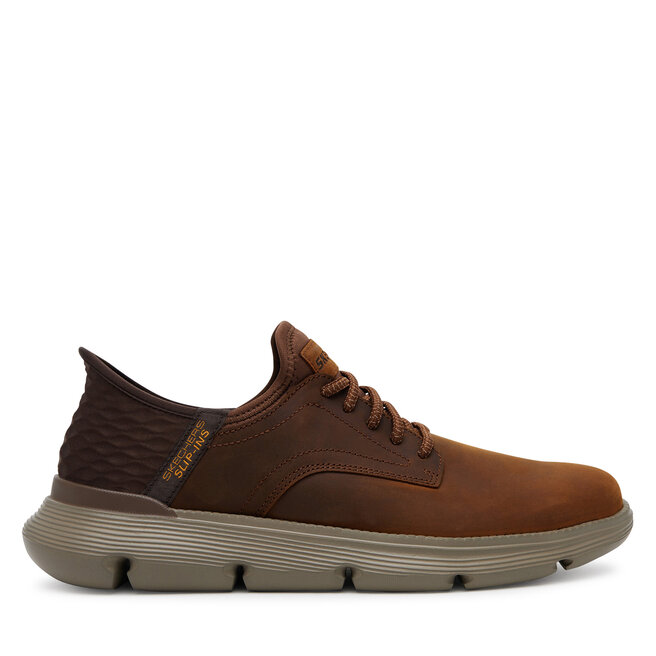 Półbuty Skechers Garza - Gervin 205046/CDB Brązowy - męskie