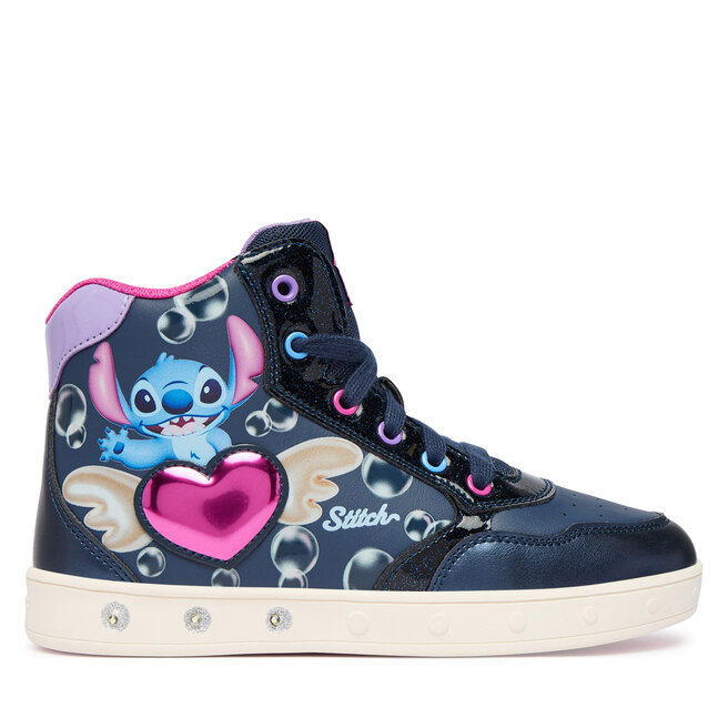 Sneakersy Geox J Skylin Girl J668WE 054AJ C4268 D Granatowy - dziewczęce