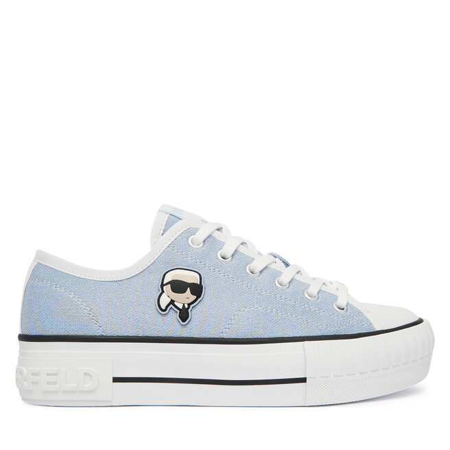 Trampki KARL LAGERFELD Kampus Max NFT KL60424G Niebieski - kobiece