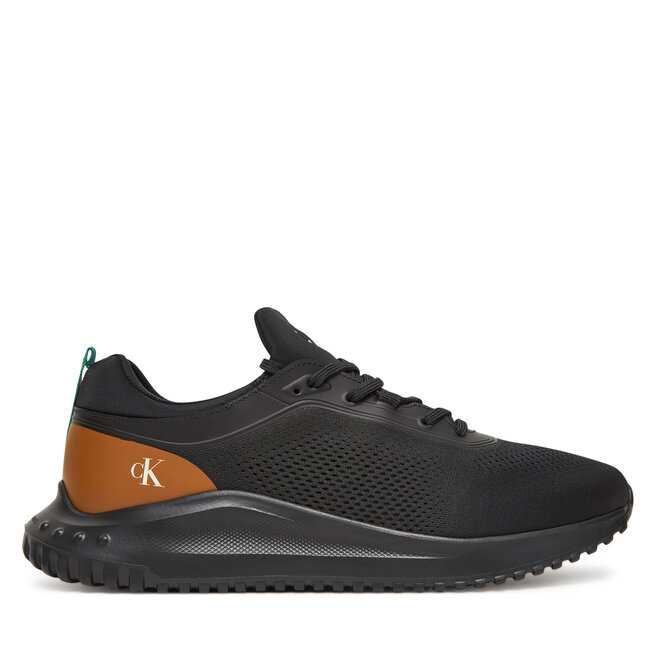 Sneakersy Calvin Klein Jeans Eva Runner Tech Knit YM0YM01293 Czarny - męskie