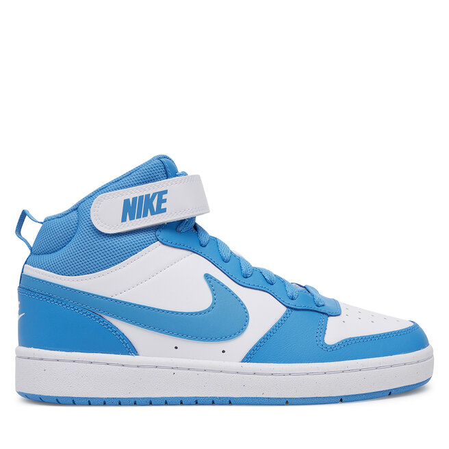 Sneakersy Nike Court Borough Mid 2 (GS) CD7782 Niebieski - chłopięce