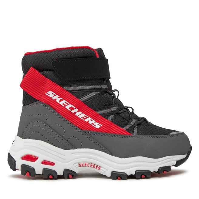 Kozaki Skechers D'Lites 660092L/BKRD Czarny - chłopięce
