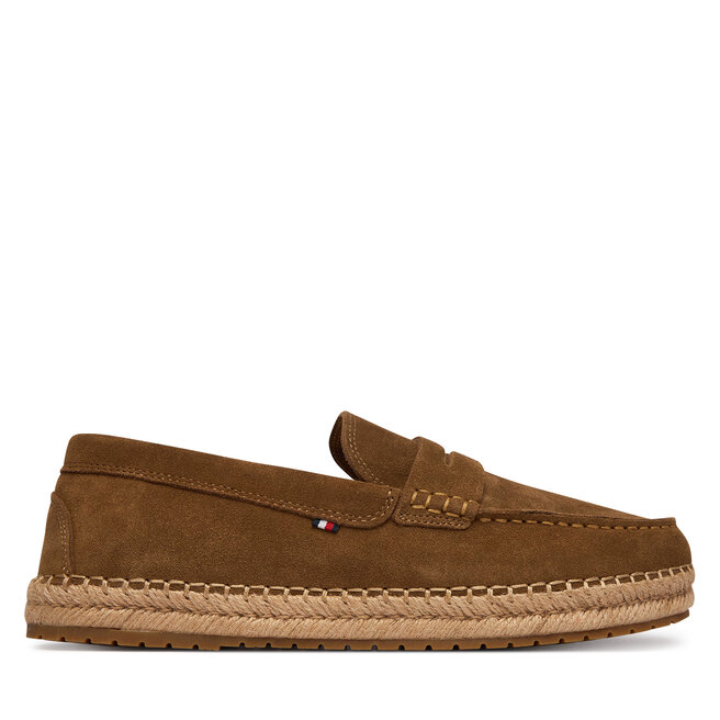 Espadryle Tommy Hilfiger Flexible Hilfiger Sde Espadrille FM0FM05794 Brązowy - męskie