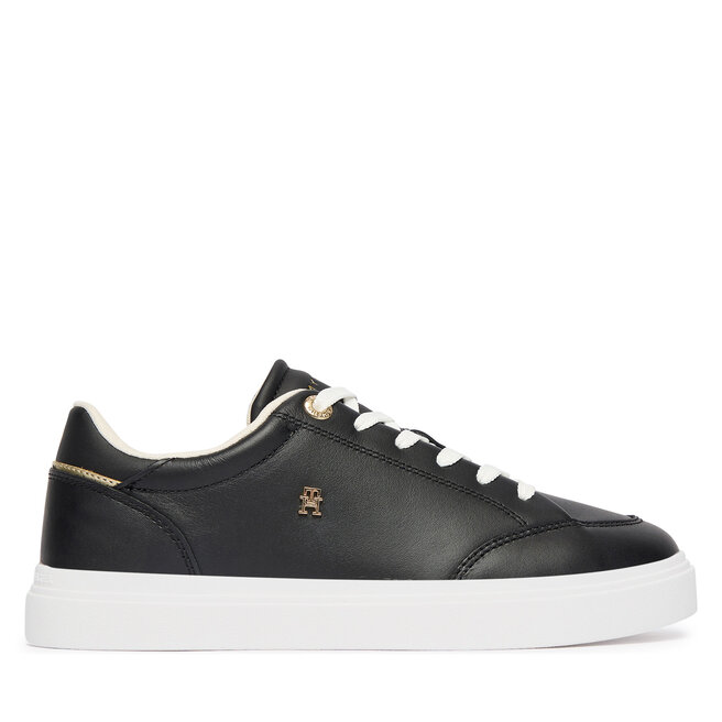 Sneakersy Tommy Hilfiger Th Chic Cupsole FW0FW09106 Czarny - kobiece