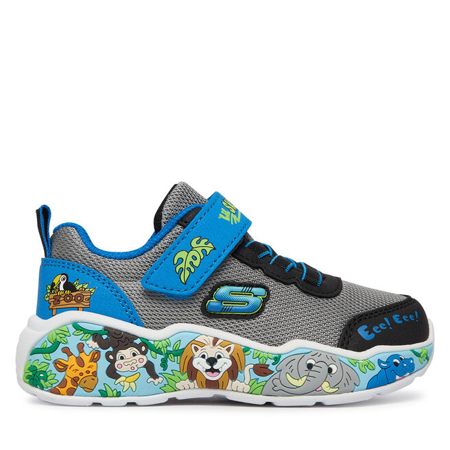 Sneakersy Skechers Play Scene 407312N/GYMT Szary - chłopięce