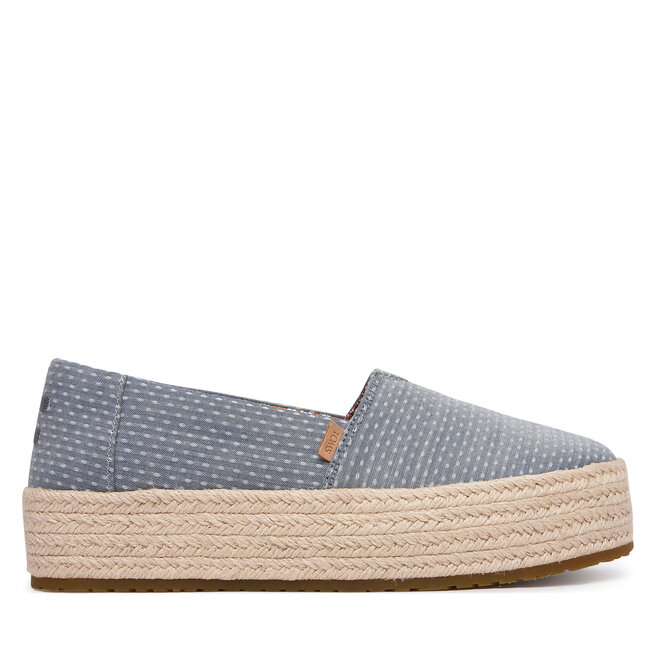 Espadryle Toms Valencia 10023063 Niebieski jasny - kobiece