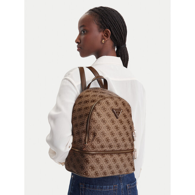 Plecak Guess Adrian Logo Travel TWNB21 68030 Brązowy -