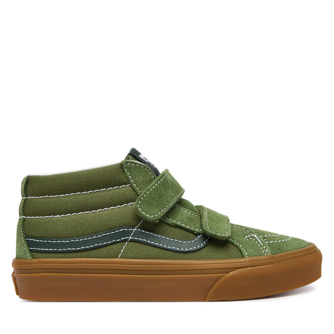 Sneakersy Vans Sk8-Mid Reissue V VN000CYRGRK1 Zielony ciemny - chłopięce
