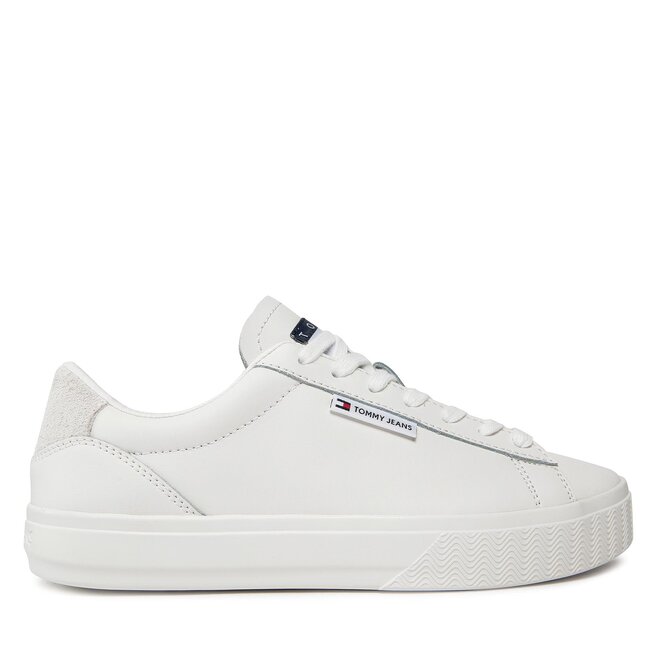 Sneakersy Tommy Jeans Tjw Cupsole Sneaker Ess EN0EN02508 Biały - kobiece