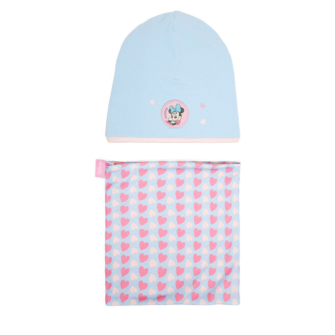 Komplet czapka i komin Mickey&Friends CEO-ACCCS-AW25-220DSTC Niebieski -