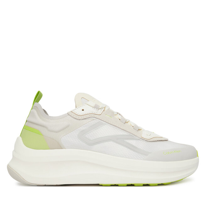 Sneakersy Calvin Klein Chunky Run Laceup Stripe Ny HM0HM02160 Écru - męskie