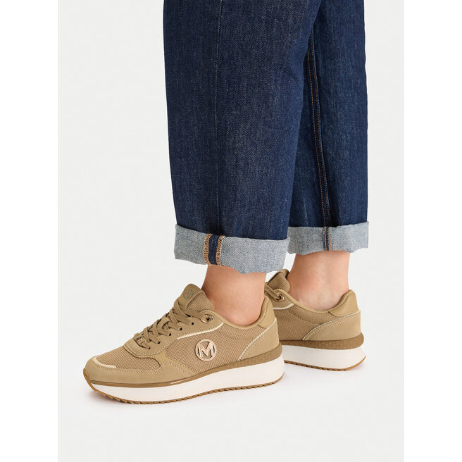 Sneakersy MEXX EO-MI001011461W Beżowy - kobiece